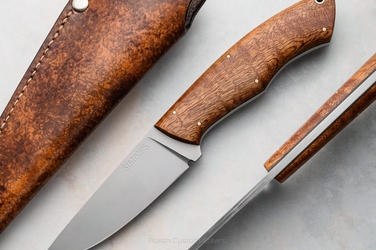SURVIVAL HUNTING KNIFE POGWIZD HUNTER 26 K110 D2 MAHOGANY SIMON'S