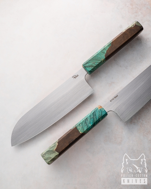 KITCHEN KNIFE SANTOKU 180 14 D2 HYBRID PABIS