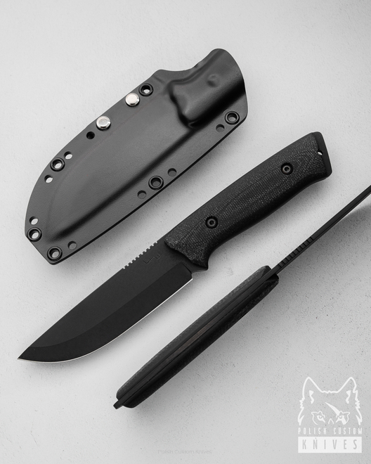 SURVIVAL KNIFE FOX G10 BLACK LKW KNIVES