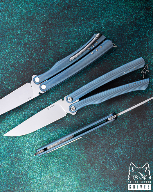 FOLDING KNIFE FOLDER MORPHO #0016 M390 HERMAN KNIVES