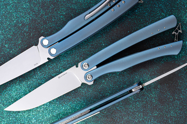 FOLDING KNIFE FOLDER MORPHO #0016 M390 HERMAN KNIVES