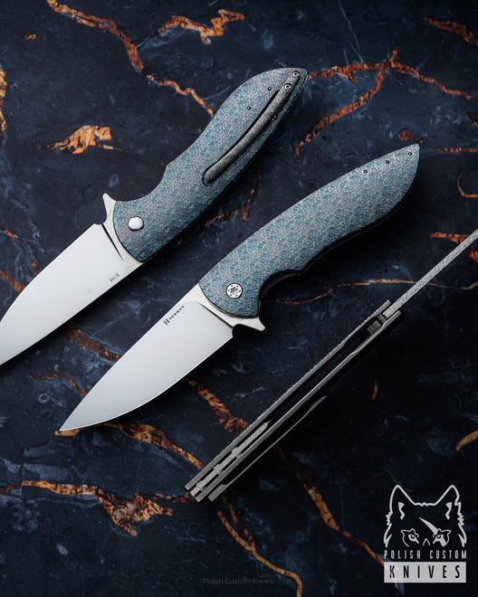 FOLDING KNIFE FOLDER BIG STING #0033 M398 TESSERACT HERMAN KNIVES