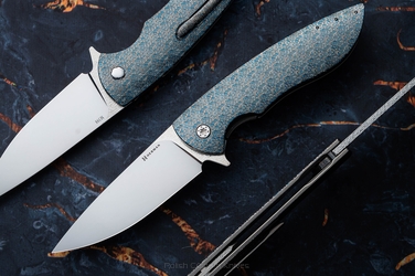 FOLDING KNIFE FOLDER BIG STING #0033 M398 TESSERACT HERMAN KNIVES