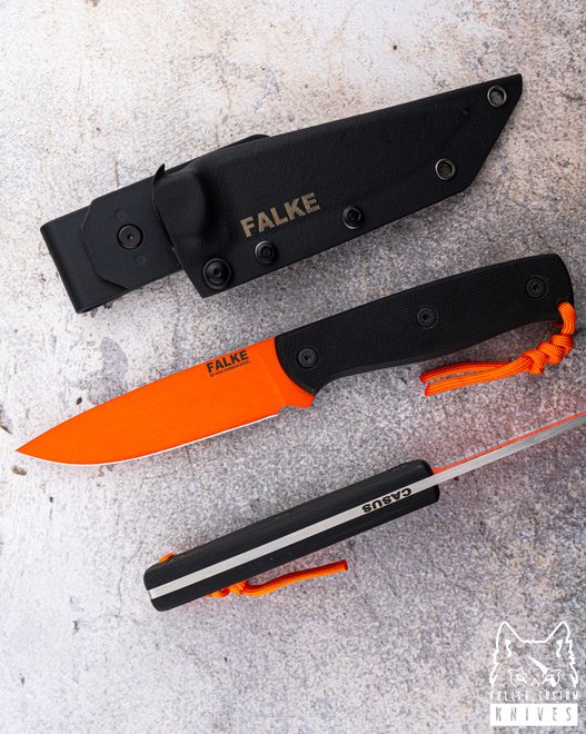 TACTICAL SURVIVAL KNIFE CASUS 023 D2 G10 FALKE KNIVES
