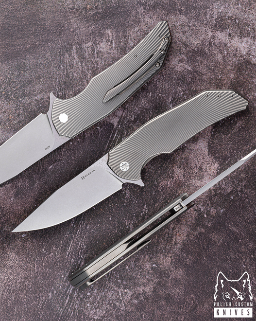 FOLDING KNIFE FOLDER DRAGONFLY #0436 M390 HERMAN KNIVES