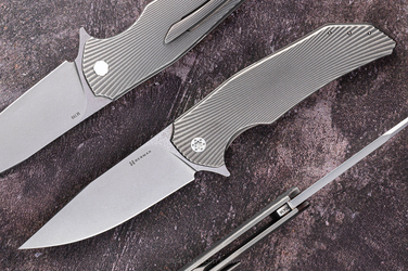FOLDING KNIFE FOLDER DRAGONFLY #0436 M390 HERMAN KNIVES