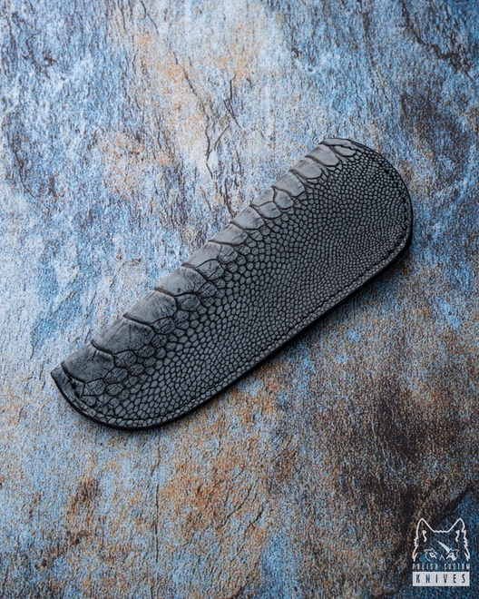 EXCLUSIVE FOLDING KNIFE LEATHER CASE FOR HERMAN KNIVES 1 MICHO