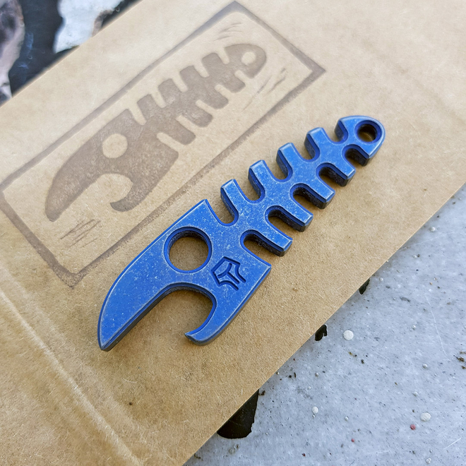 Tactical Fish Titanium blue anodized 122