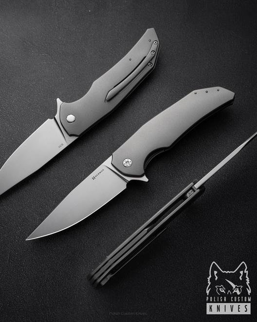FOLDING KNIFE FOLDER DRAGONFLY #0419 M390 HERMAN KNIVES