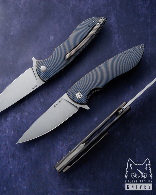 FOLDING KNIFE FOLDER STING 666 RWL34 HERMAN KNIVES