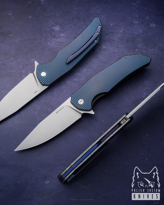 FOLDING KNIFE FOLDER DRAGONFLY #0430 M390 HERMAN KNIVES