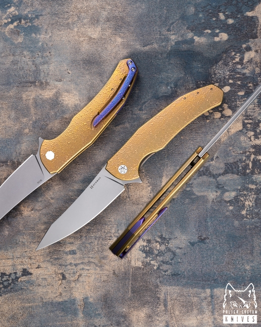 FOLDING KNIFE FOLDER ISHTAR 575 M398 HERMAN KNIVES