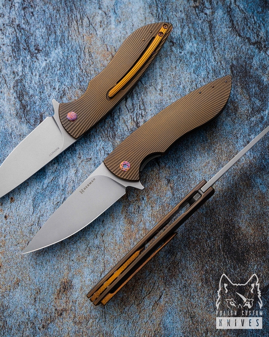 FOLDING KNIFE FOLDER STING #0800 MAGNACUT HERMAN KNIVES