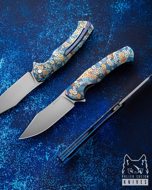 FOLDING KNIFE FOLDER MANTIS #0406 MAGNACUT HERMAN KNIVES