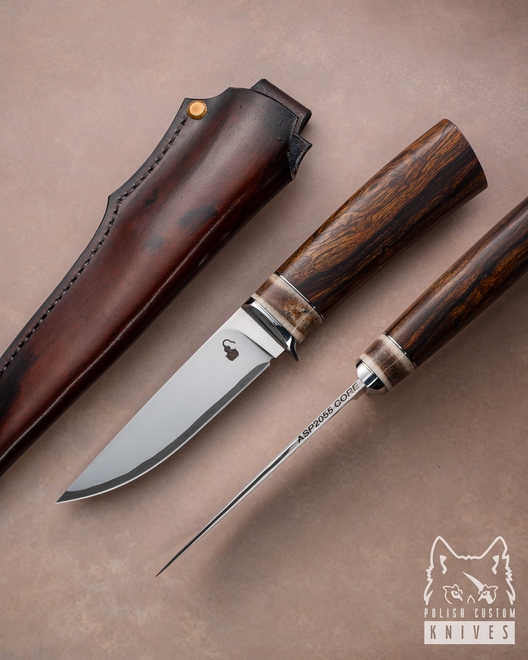 HUNTING KNIFE HUNTER 2 SAN MAI ASP2055 CORE ARIZONA DESERT IRONWOOD MOONSHINE