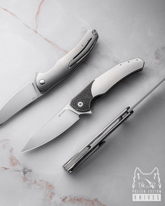 FOLDING KNIFE FOLDER ISHTAR #0837 M390 HERMAN KNIVES