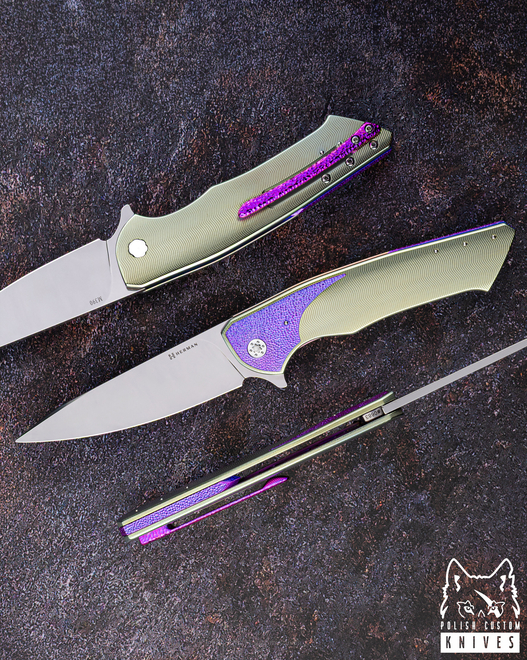 FOLDING KNIFE FOLDER SLIM #0683 M390 HERMAN KNIVES