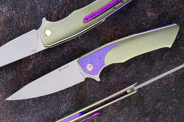 FOLDING KNIFE FOLDER SLIM #0683 M390 HERMAN KNIVES