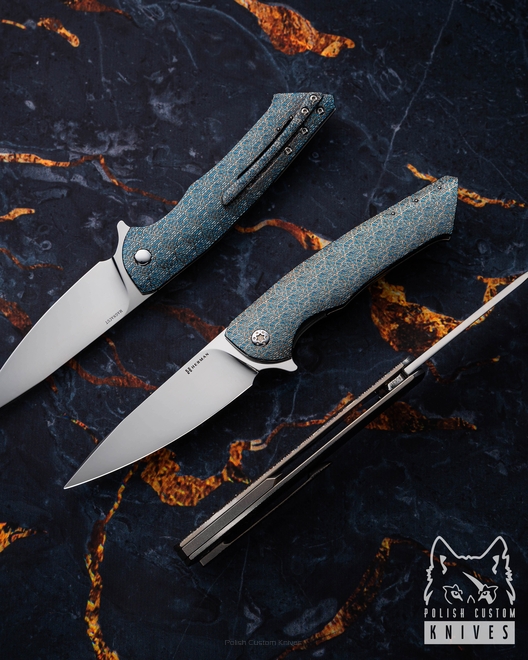 FOLDING KNIFE FOLDER SLIM #0631 MAGNACUT TESSERACT HERMAN KNIVES