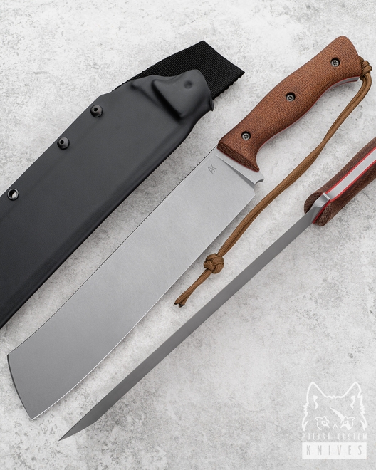 SURVIVAL KNIFE CHOPPER 3 MICARTA RIGOR A2 AK