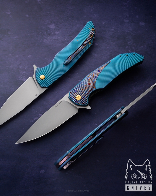 FOLDING KNIFE FOLDER DRAGONFLY #0512 M398 ( C0049 )  HERMAN KNIVES