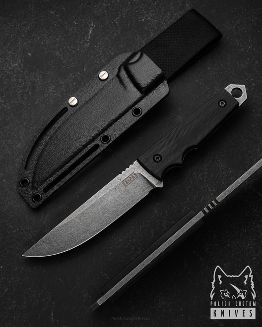 TACTICAL BUSHCRAFT SURVIVAL KNIFE URBAN TACTIC 4 NMV G10 BLACK ACID STONEWASH ZA-PAS