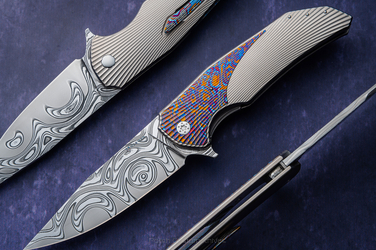 FOLDING KNIFE FOLDER DRAGONFLY 358 DAMACORE HALF DRESS HERMAN KNIVES