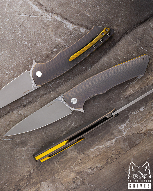 FOLDING KNIFE FOLDER SLIM #0609 MAGNACUT HERMAN KNIVES