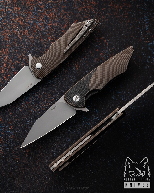 FOLDING KNIFE FOLDER VESPERTILIO #0211 MAGNACUT HERMAN KNIVES