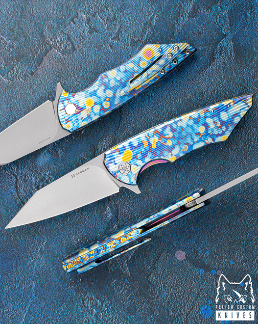 FOLDING KNIFE FOLDER VESPERTILIO #0239 MAGNACUT HERMAN KNIVES