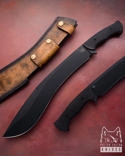 LARGE SURVIVAL TACTICAL KNIFE MACHETE MODERN KUKRI 1 TD O2 TD