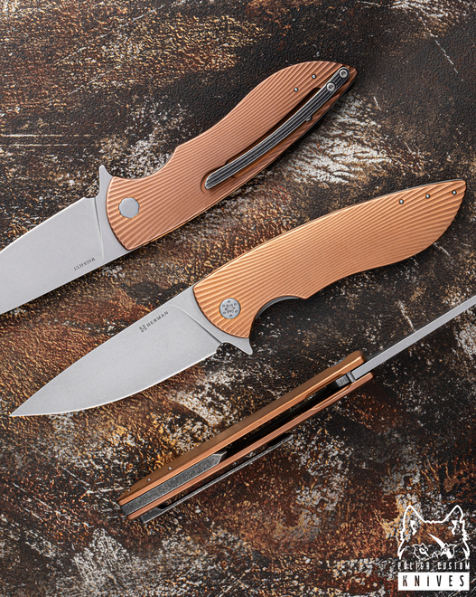 FOLDING KNIFE FOLDER STING #0848 MAGNACUT PVD HERMAN KNIVES