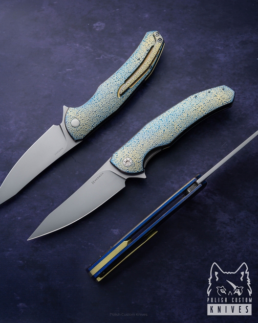 FOLDING KNIFE FOLDER ISHTAR #0715 MAGNACUT HERMAN KNIVES