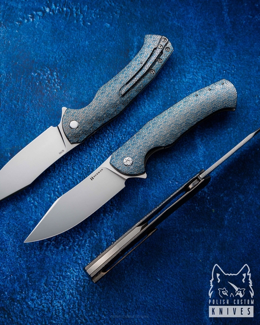 FOLDING KNIFE FOLDER MANTIS #0309 M390 TESSERACT HERMAN KNIVES