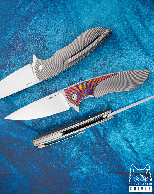 FOLDING KNIFE FOLDER STING #0933 MAGNCUT HERMAN KNIVES