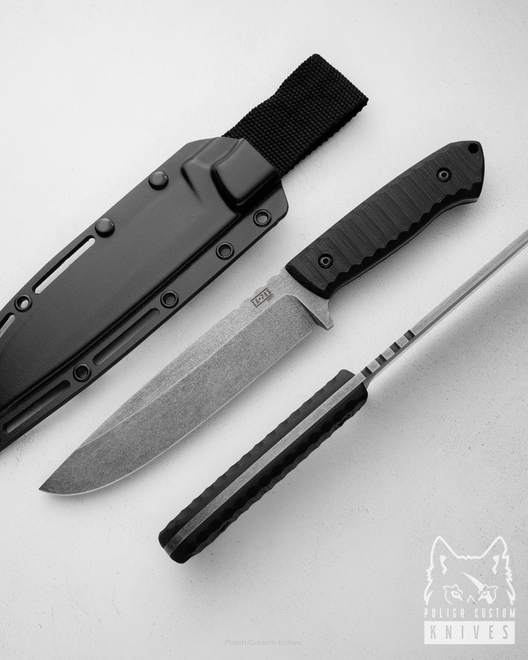 LARGE SURVIVAL BUSHCRAFT KNIFE EXPENDABLE 8 NMV G10 STONEWASH ZAPAS KNIVES