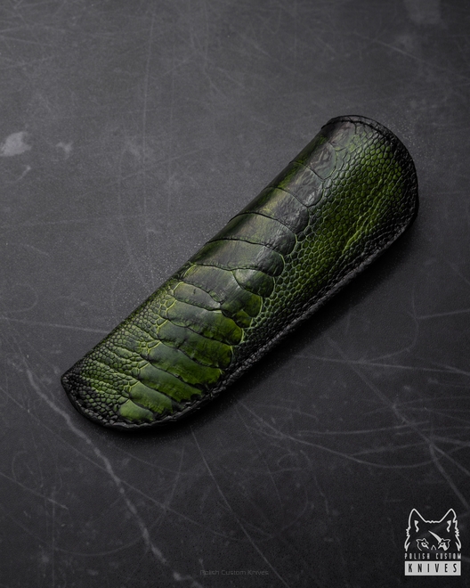 EXCLUSIVE FOLDING KNIFE LEATHER CASE FOR HERMAN KNIVES 17 MICHO