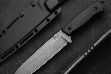 LARGE SURVIVAL BUSHCRAFT KNIFE EXPENDABLE 3 NMV G10 ACID STONEWASH ZA-PAS