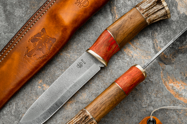 HUNTING KNIFE WOLF RED EYE PRUCIAK