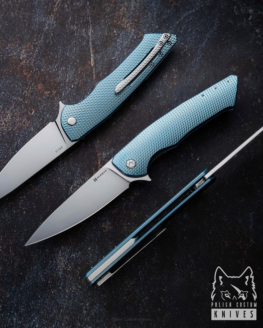 FOLDING KNIFE FOLDER SLIM #0493 RWL34 HERMAN KNIVES