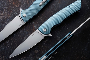 FOLDING KNIFE FOLDER SLIM #0493 RWL34 HERMAN KNIVES