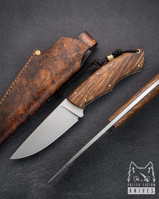HUNTING SURVIVAL KNIFE POGWIZD HUNTER 8 D2 MAPLE SIMON'S
