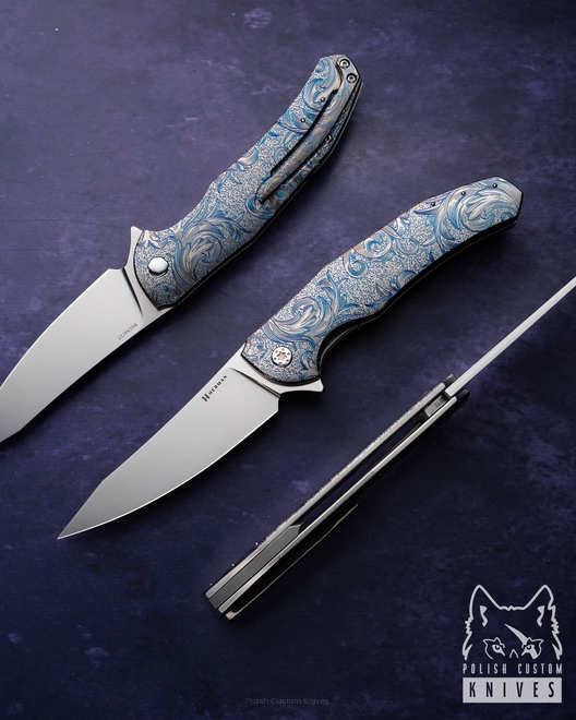 FOLDING KNIFE FOLDER ISHTAR #0773 MAGNACUT ETERNAL GARDEN HERMAN KNIVES