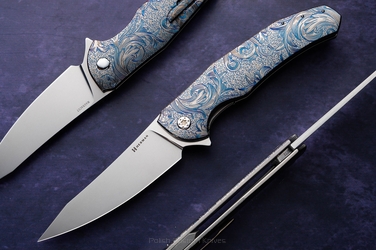 FOLDING KNIFE FOLDER ISHTAR #0773 MAGNACUT ETERNAL GARDEN HERMAN KNIVES