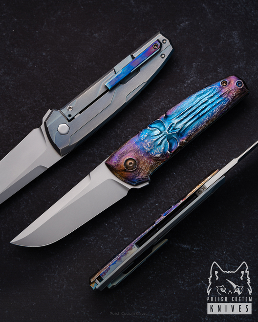 FOLDING KNIFE FOLDER DWARF PUNISHER 2 M390 JK PIMPED by MICHO