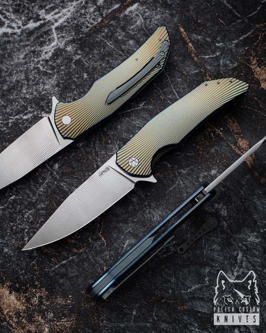 FOLDING KNIFE FOLDER DRAGONFLY 218 ALLEIMA HERMAN KNIVES