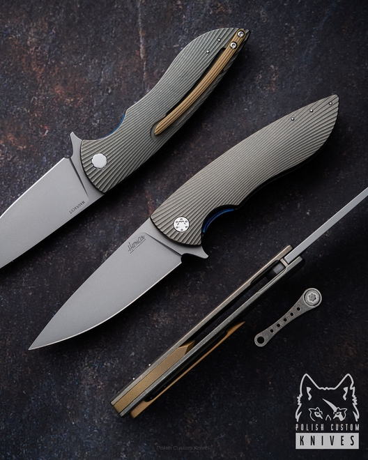 FOLDING KNIFE FOLDER STING 454 MAGNACUT HERMAN KNIVES