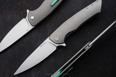 FOLDING KNIFE FOLDER SLIM #0696 M390 HERMAN KNIVES