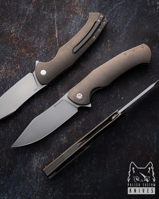 FOLDING KNIFE FOLDER MANTIS 169 M390 HERMAN KNIVES