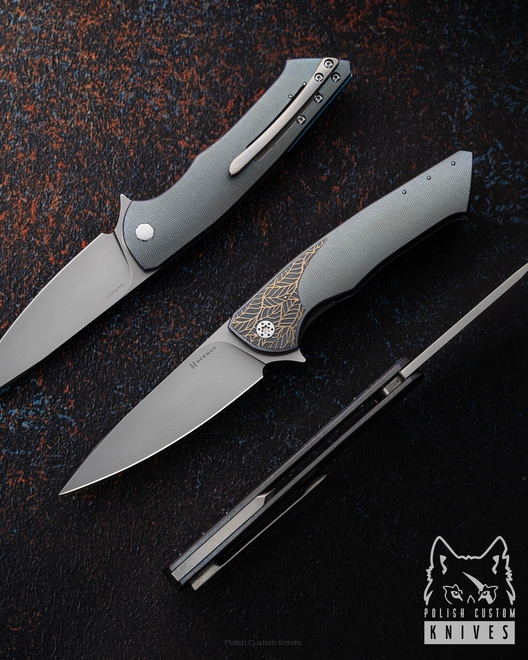 FOLDING KNIFE FOLDER SLIM #0521 MAGNACUT HERMAN KNIVES